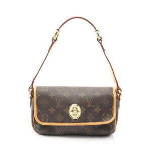 Louis Vuitton Tikal Shoulder Bag Leather Monogram Brown
